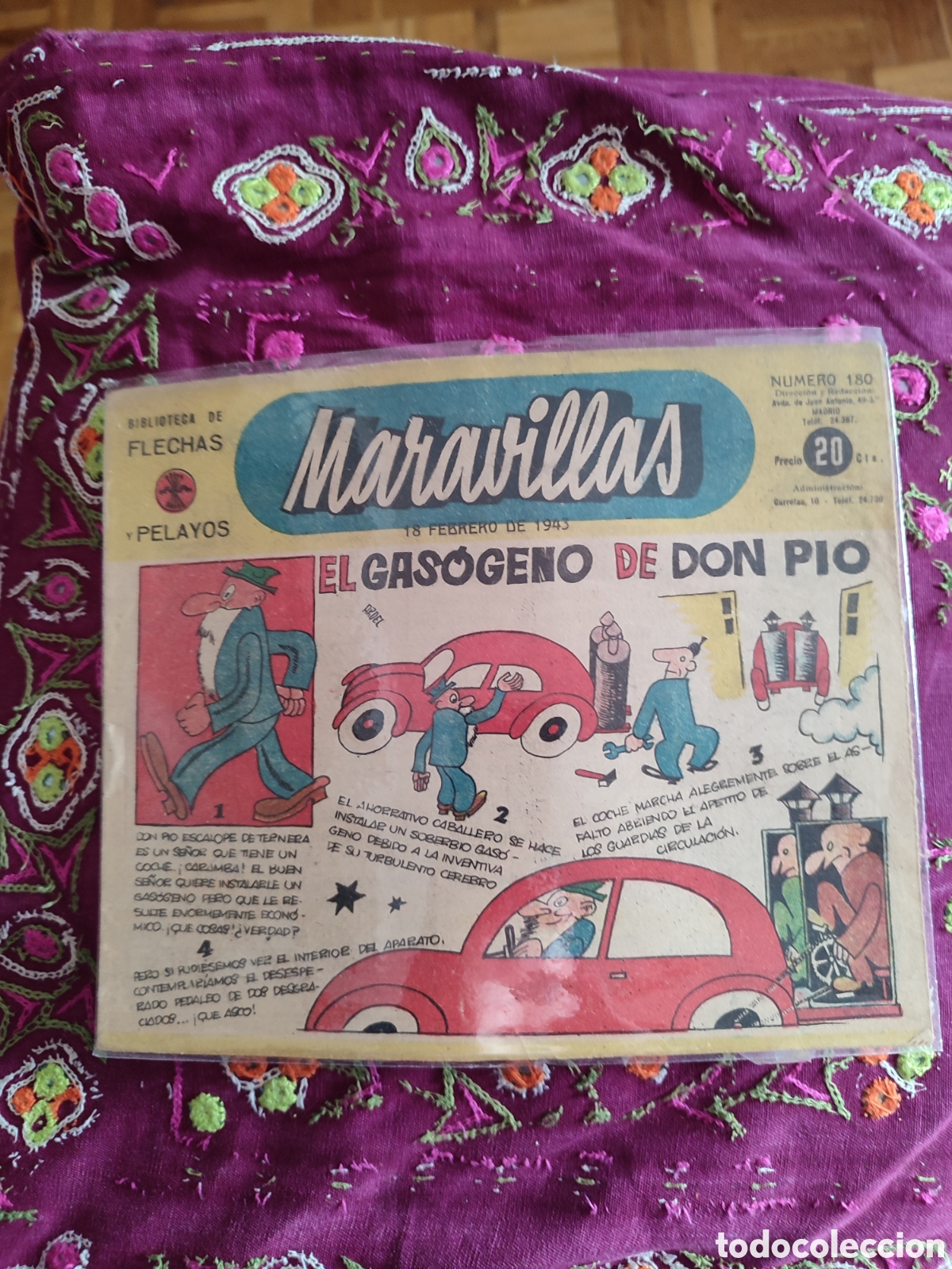 Tebeos: MARAVILLAS - BIBLIOTECA DE FLECHAS Y PELAYOS NUMERO 180 - Foto 1