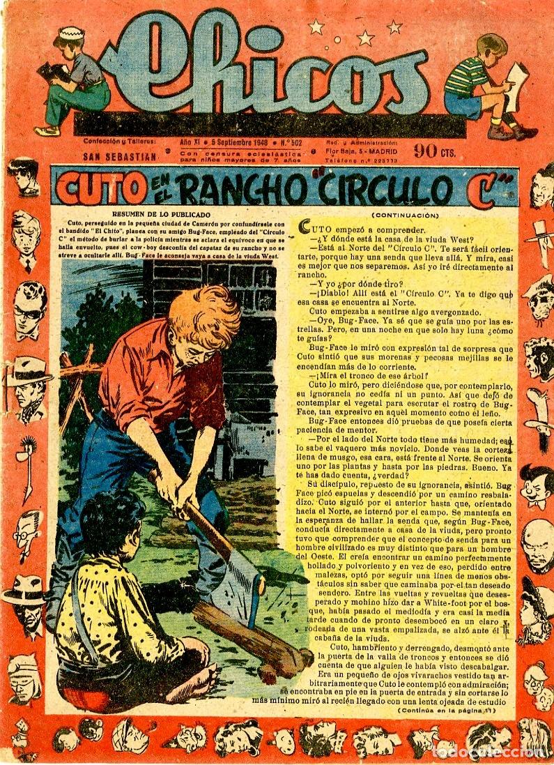 BDs: Chicos / Confecci&oacute;n y Talleres San Sebastian / A&ntilde;o XI / 1948 / N.502 (A3)