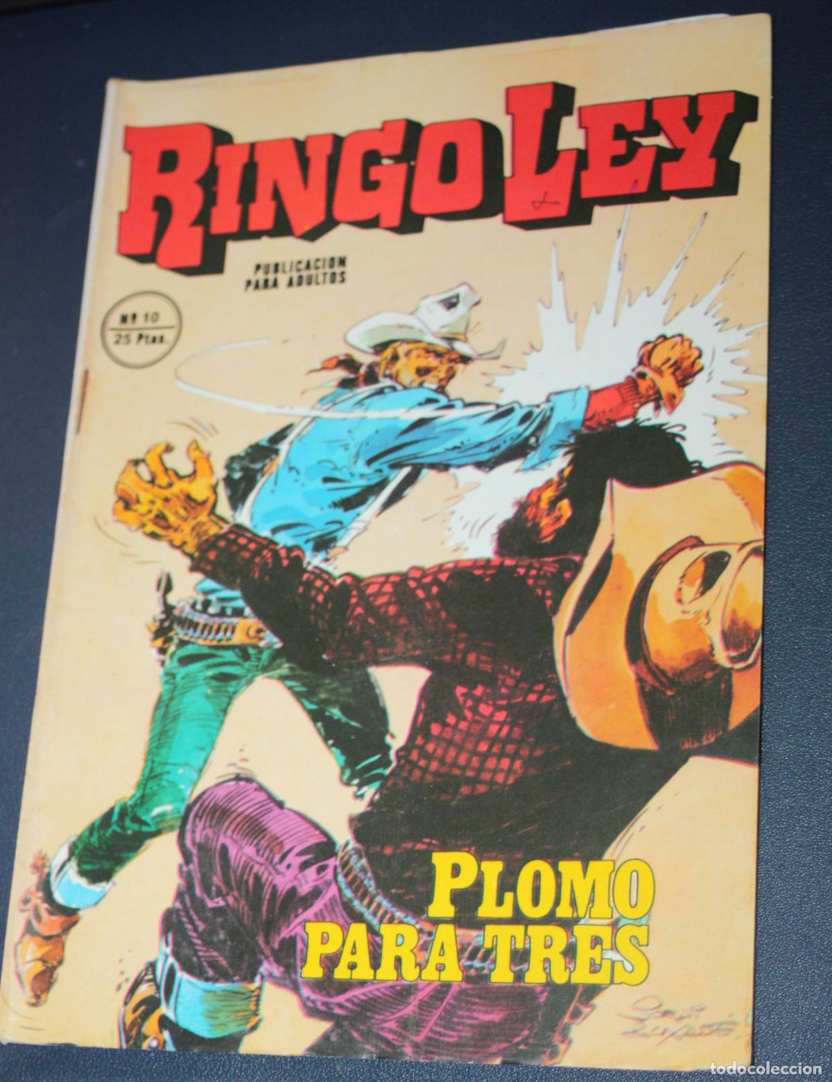 Tebeos: RINGO LEY (1978, ALONSO) n&ordm; 10 : PLOMO PARA TRES - Foto 1