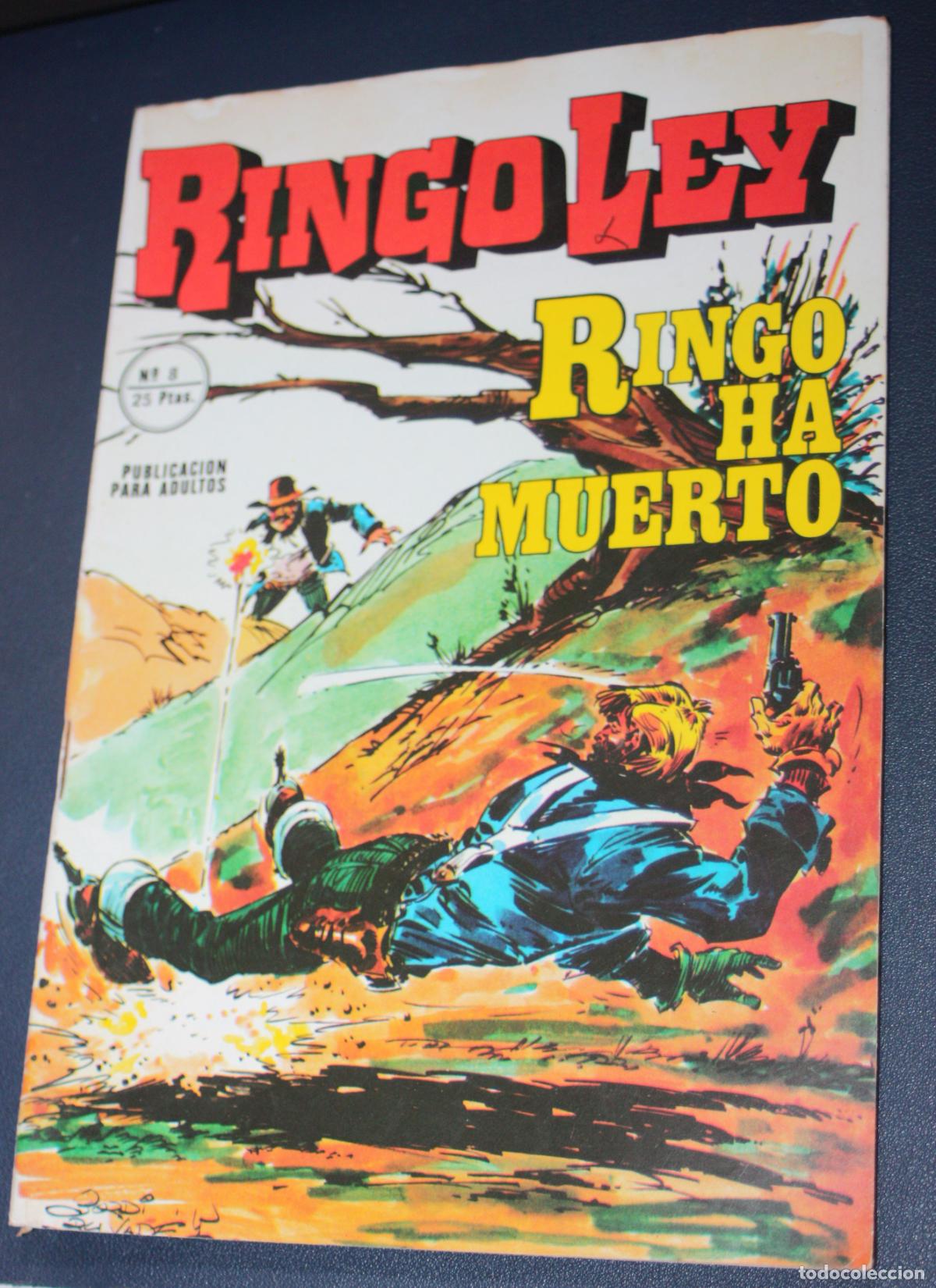 Tebeos: RINGO LEY (1978, ALONSO) n&ordm; 08 : RINGO HA MUERTO - Foto 1