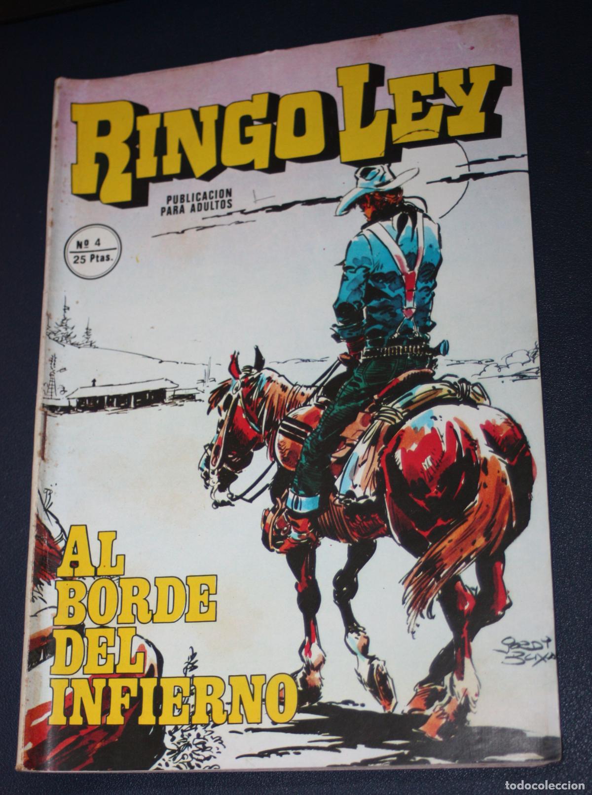 Tebeos: RINGO LEY (1978, ALONSO) n&ordm; 04 : AL BORDE DEL INFIERNO - Foto 1
