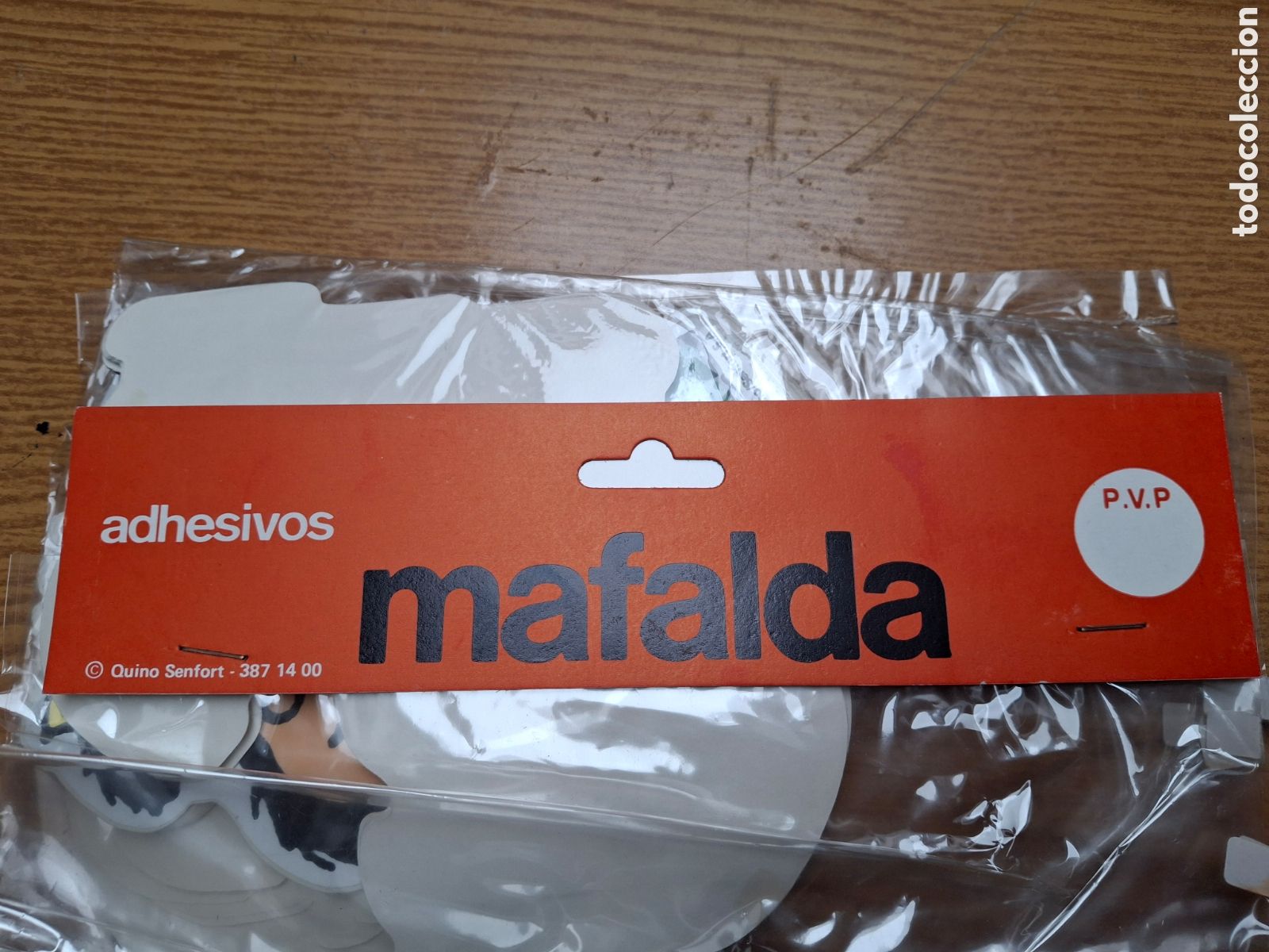 Tebeos: 3 adhedivos Mafalda a&ntilde;o 1984 - Foto 3