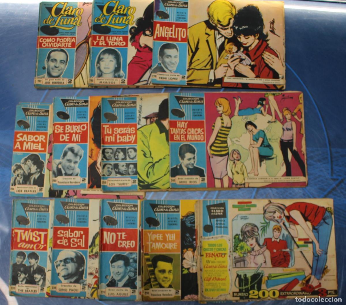 Tebeos: Colecci&oacute;n Claro de Luna. Revista Juvenil Femenina. 60's. N&ordm; 200 al 299.