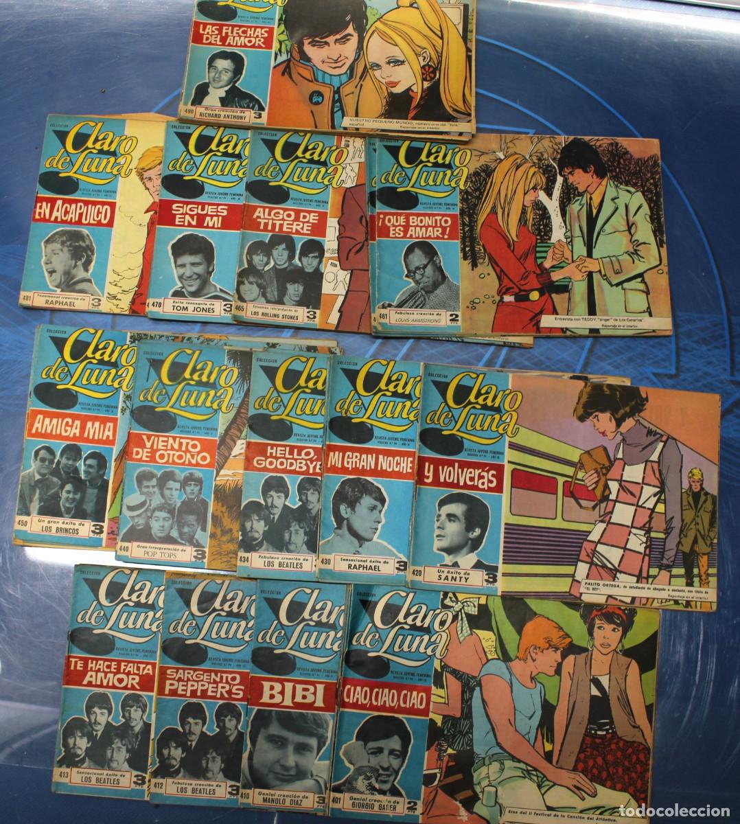 Tebeos: Colecci&oacute;n Claro de Luna. Revista Juvenil Femenina. 60's. N&ordm; 400 al 499.
