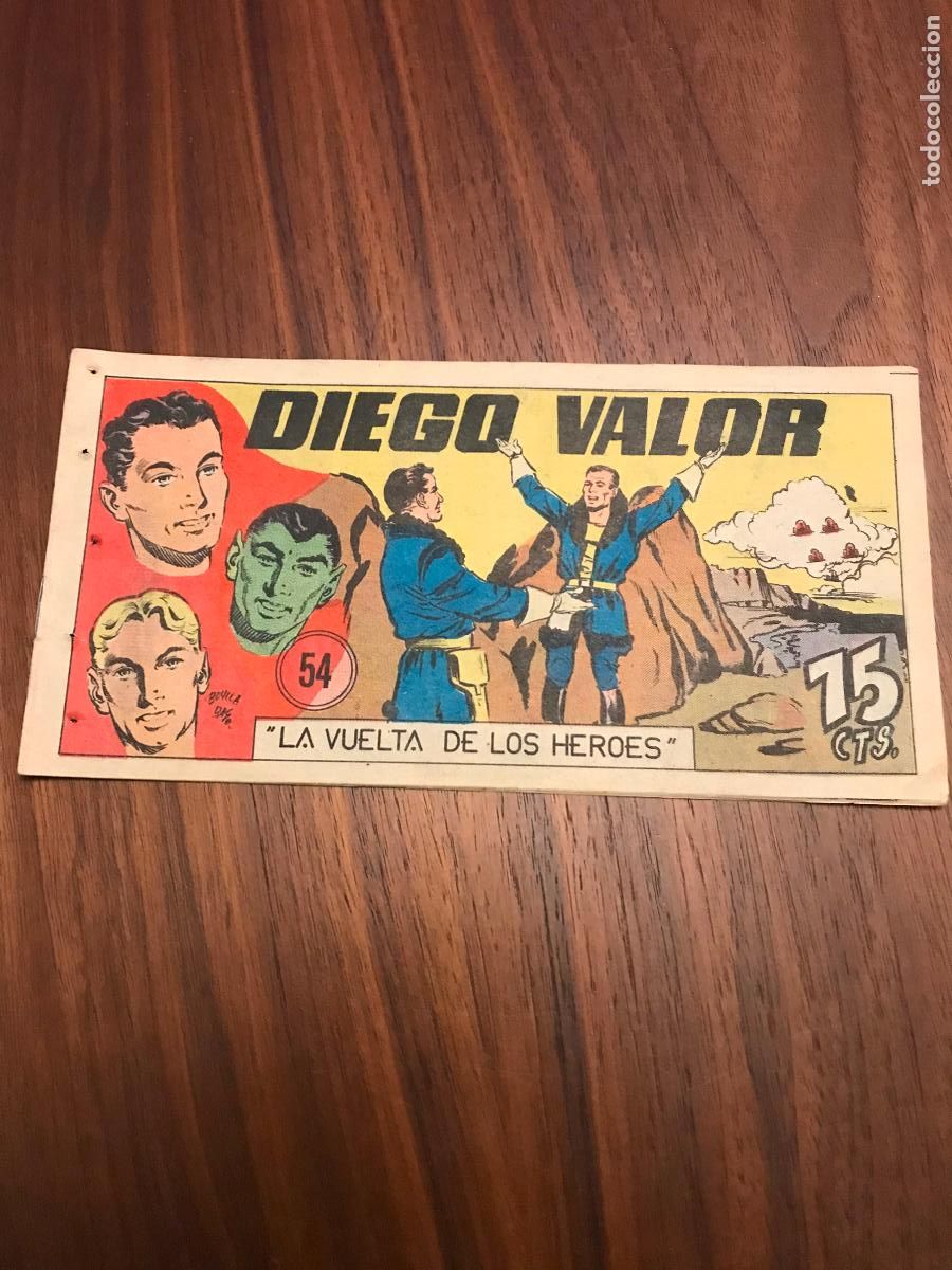 Tebeos: DIEGO VALOR N&ordm; 54 , 75 CTS - Foto 1
