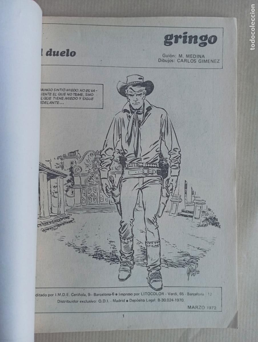 Tebeos: GRINGO N&ordm; 19 - CARLOS GIMENEZ - 1972 - Foto 4