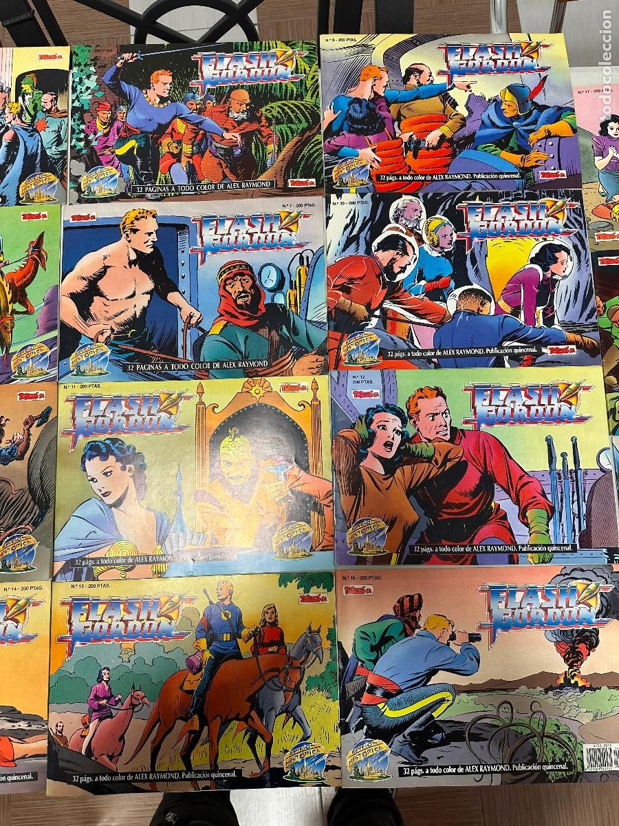 Tebeos: Flash Gordon Edicion historica numeros 1 al 19 lote - Foto 5