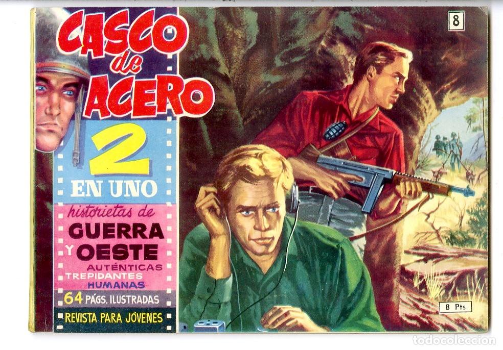 Tebeos: Casco de Acero / Ediciones Manhattan / 1962 / N.8 (A5) - Foto 1