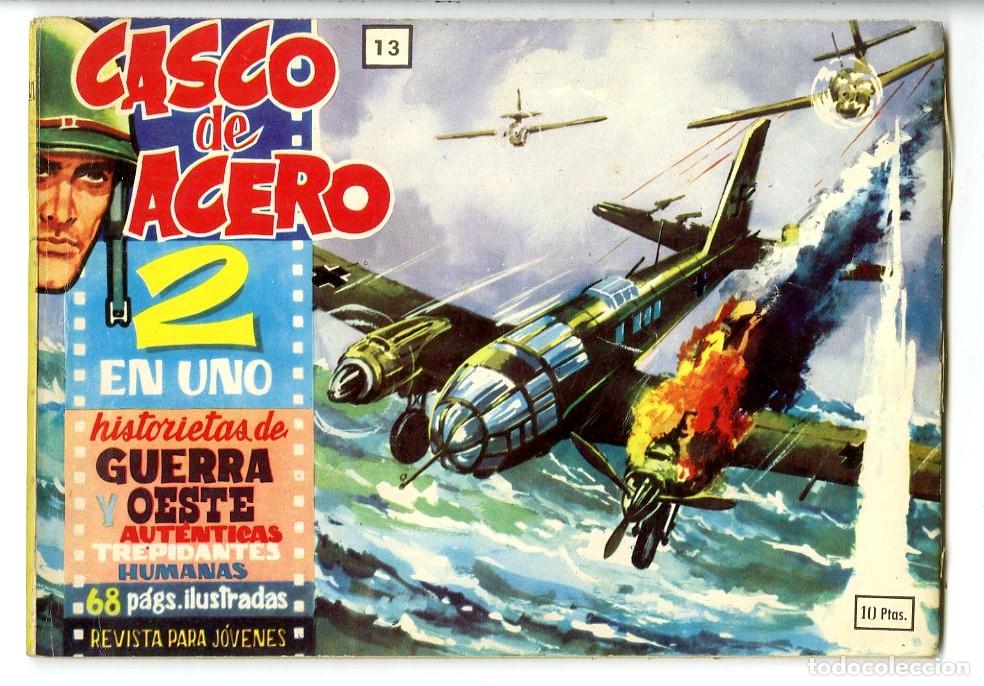 Tebeos: Casco de Acero / Ediciones Manhattan / 1962 / N.13 (A5) - Foto 1