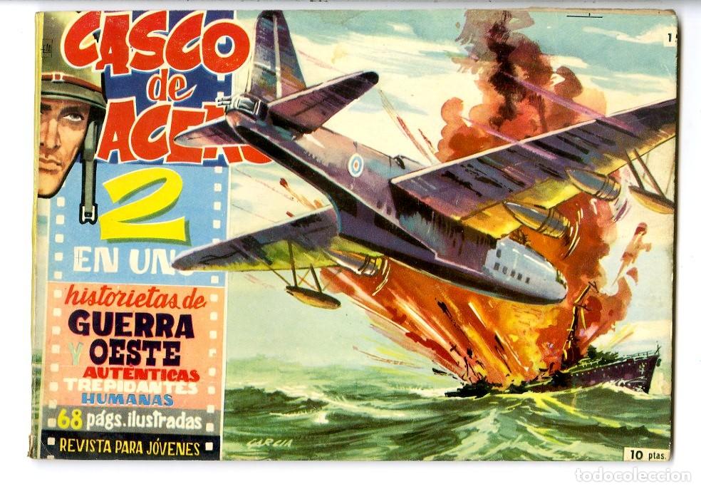 Tebeos: Casco de Acero / Ediciones Manhattan / 1962 / N.15 (A5) - Foto 1