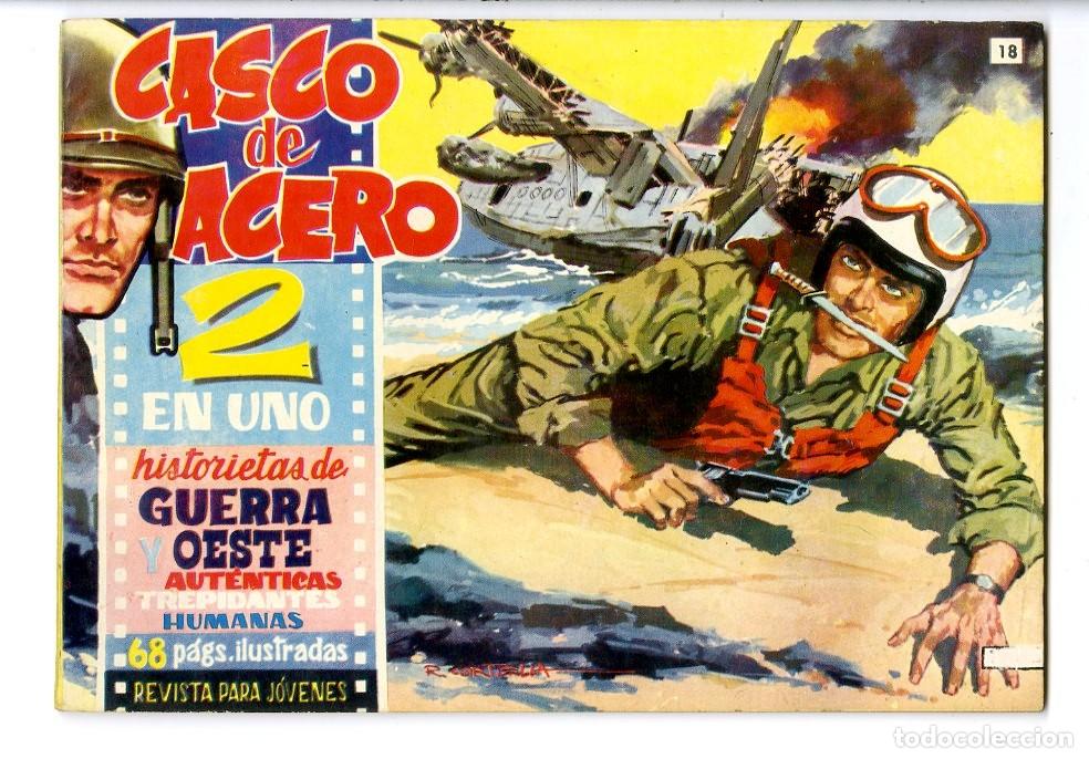 Tebeos: Casco de Acero / Ediciones Manhattan / 1962 / N.18 (A5) - Foto 1