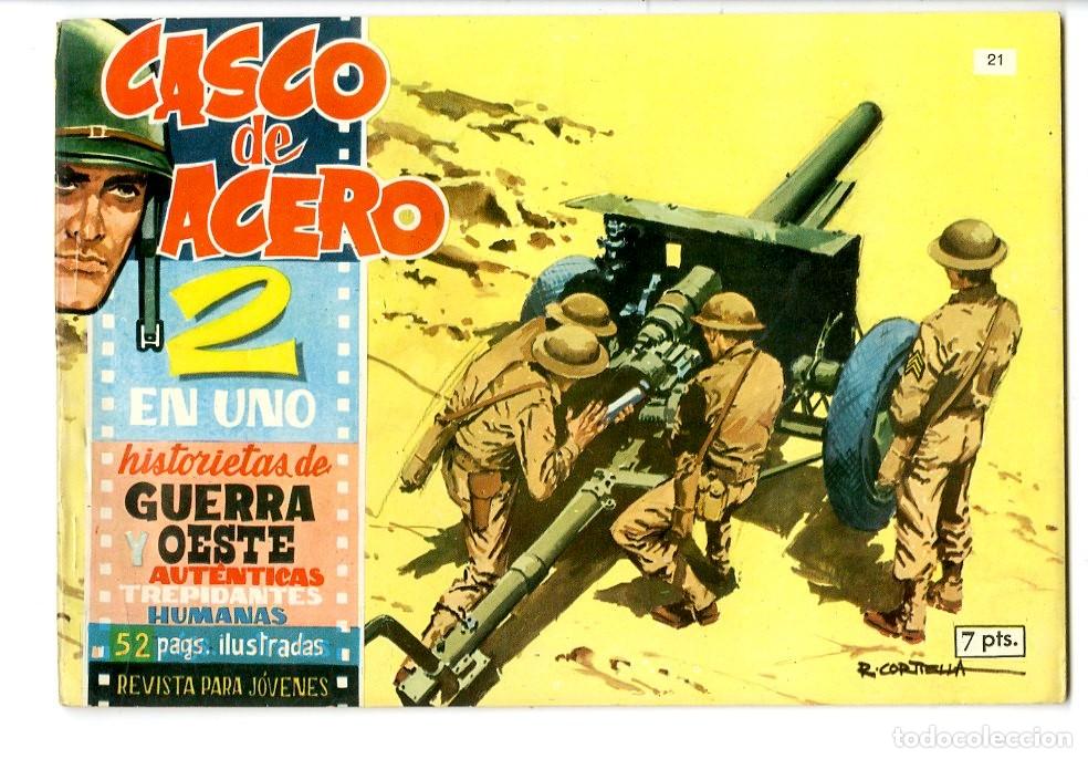 Tebeos: Casco de Acero / Ediciones Manhattan / 1963 / N.21 (A5) - Foto 1