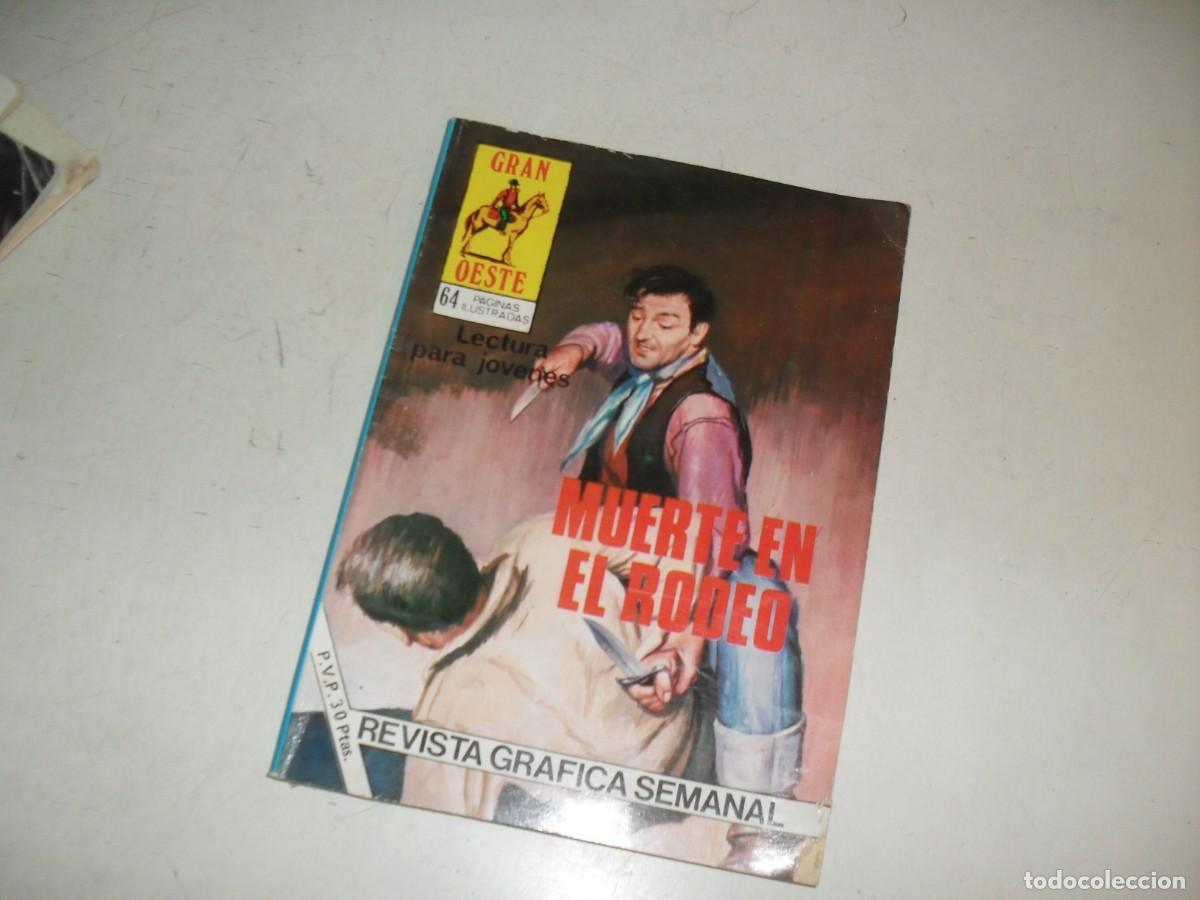BDs: GRAN OESTE N&ordm; 471,ULTIMOS N&ordm;,MUERTE EN EL RODEO,(DE 488).PRODUCCIONES EDITORIALES,1971