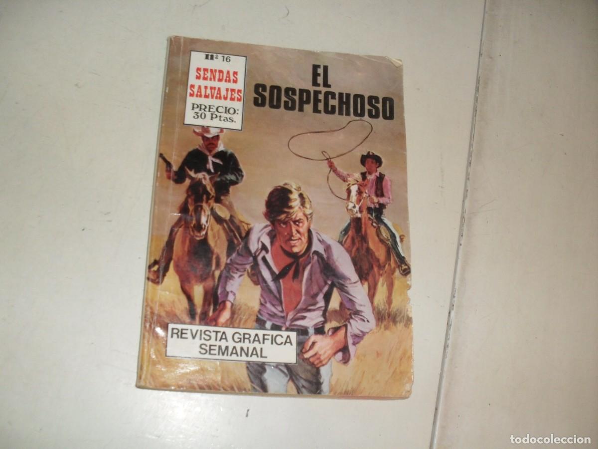 Comics: SENDAS SALVAJES N&ordm; 16 EL SOSPECHOSO,(de 48).EDICIONES ANTALBE,1981