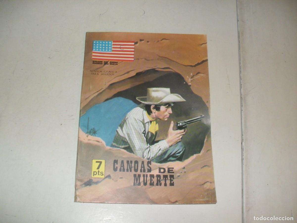Tebeos: OESTE HEROES DEL OESTE 40 CANOAS DE MUERTE,(DE 282).VILMAR,1971 - Foto 1