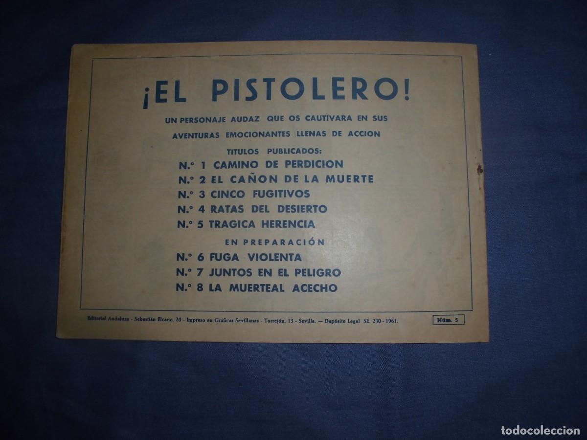 Tebeos: EL PISTOLERO - N&ordm; 5 - ORIGINAL - EDITORIAL ANDALUZA. - Foto 2