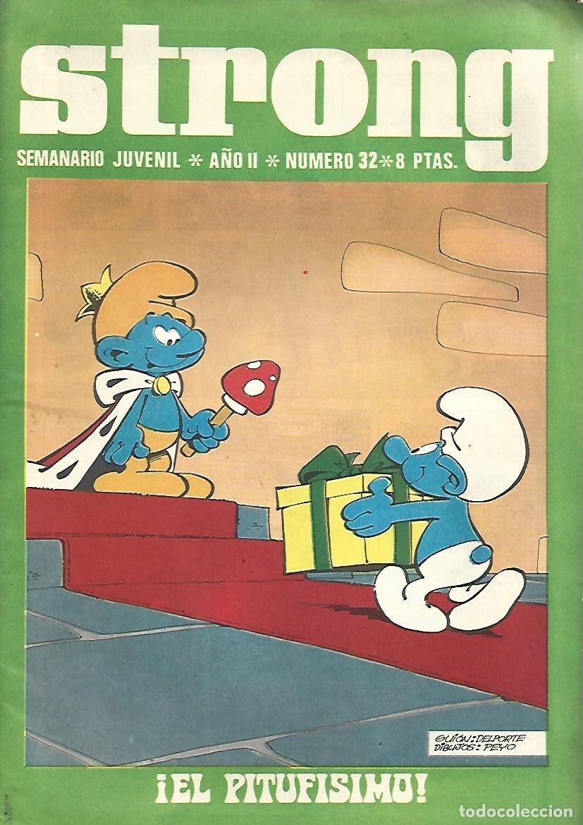 Tebeos: Strong 32, 1969, Argos, buen estado, con suplementos - Foto 1