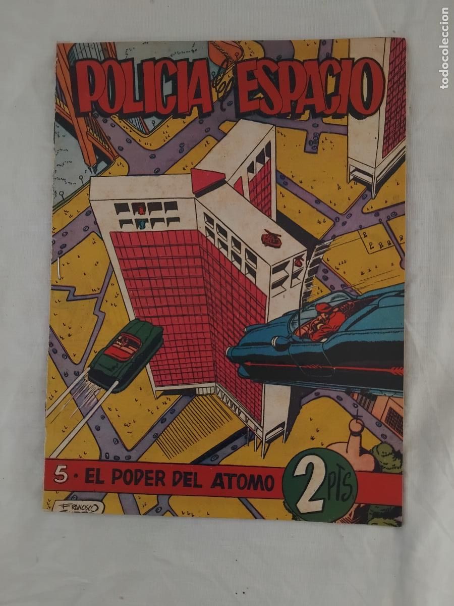 Tebeos: POLICIA DEL ESPACIO N&ordm; 5. EL PODER DEL ATOMO. EDICIONES JOBAS. - Foto 1