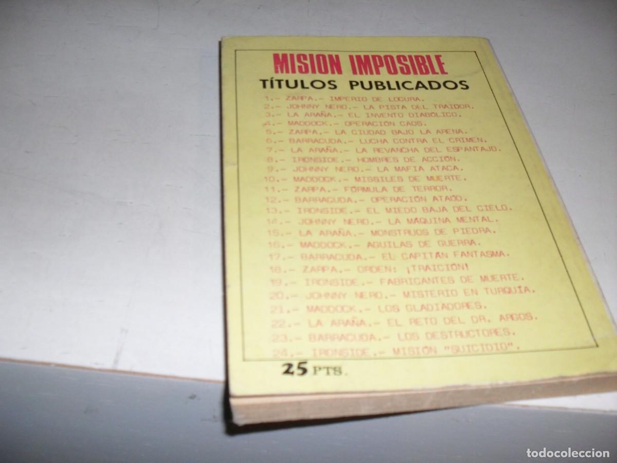 Tebeos: MISION IMPOSIBLE N&ordm; 21 MADDOCK:LOS GLADIADORES,(DE 30),SON DE IPC.EUREDIT,1970 - Foto 2
