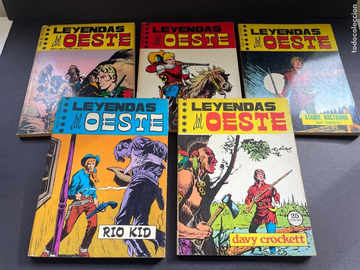 Tebeos: Leyendas del Oeste - Colecci&oacute;n Completa 5 N&uacute;meros - Euredit 1970 - Foto 1