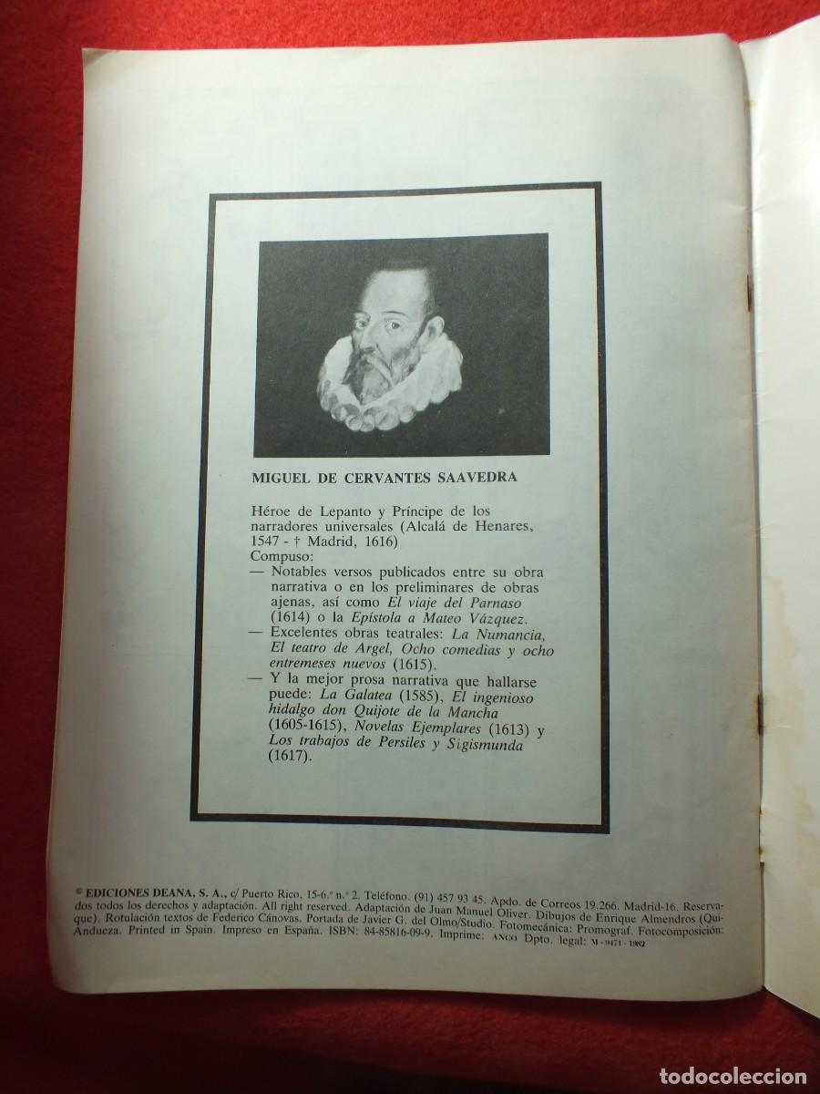 Tebeos: RINCONETE Y CORTADILLO. MIGUEL DE CERVANTES. EDICIONES DEANA 1982 - EN COMIC - Foto 6