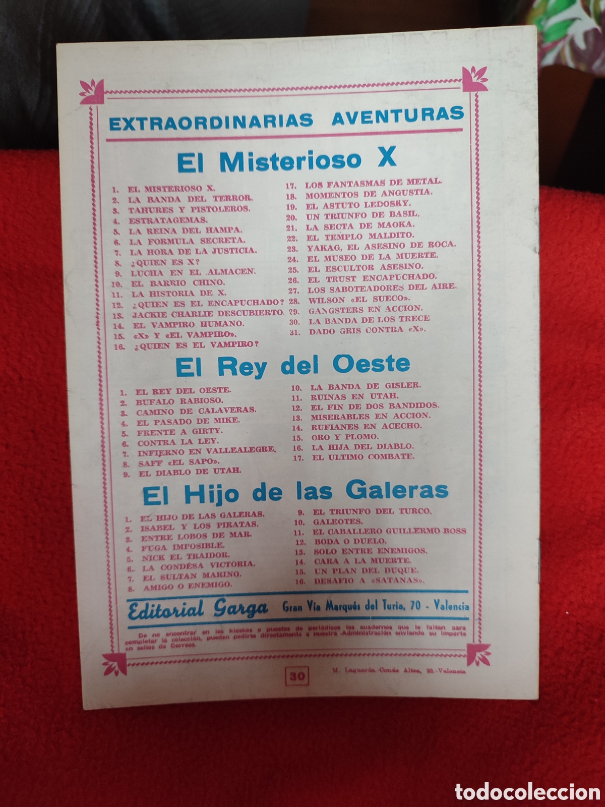Tebeos: El misterioso X n&uacute;m 30 - Foto 2