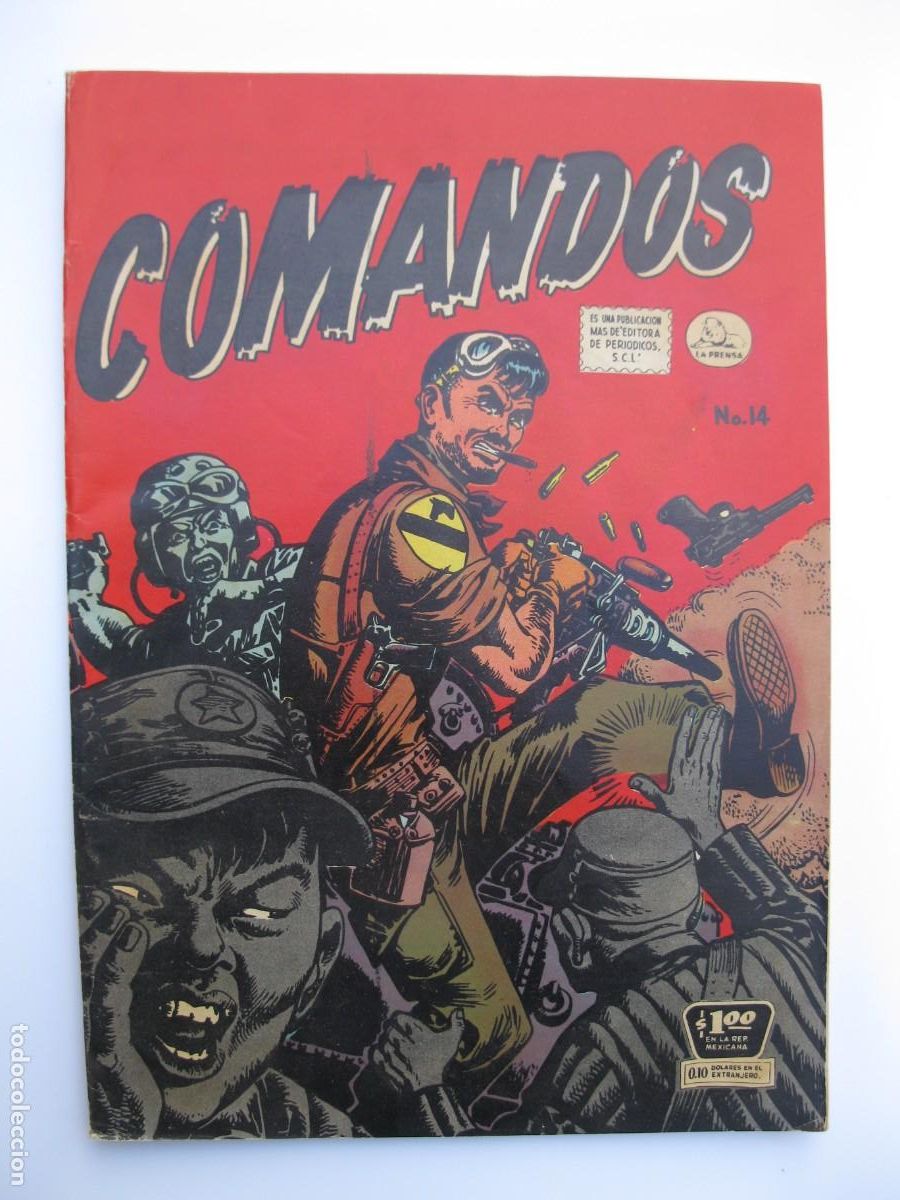 Tebeos: COMANDOS - N&ordm; 14 - ORIGINAL - LA PRENSA (M&Eacute;XICO) - A&Ntilde;O 1957. - Foto 1