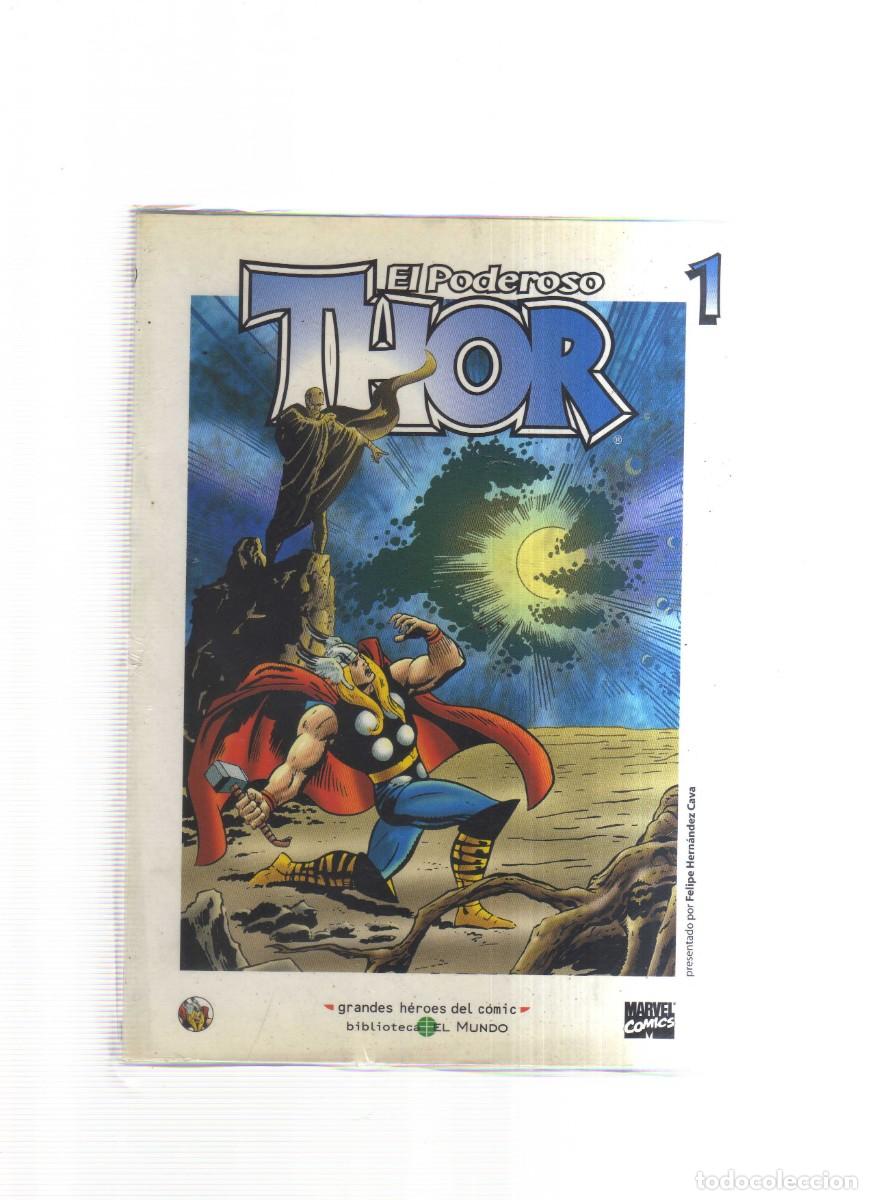 Tebeos: THOR EL PODEROSO BIBLIOTECA EL MUNDO TRES NUMEROS 1,2,3 COMPLETA - Foto 1