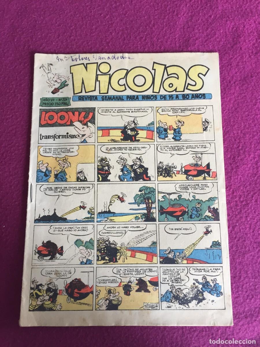 Tebeos: NICOLAS N&ordm; 204 ORIGINAL EDI. CLIPER-GERPLA 1948 - Foto 1
