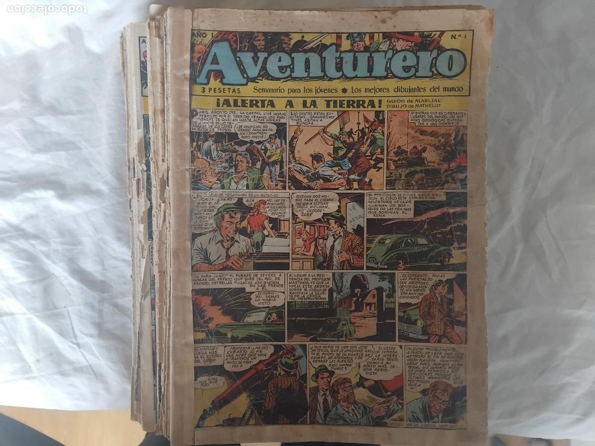 Tebeos: AVENTURERO COLECCION COMPLETA 38 NUMEROS. EDICIONES FUTURO. ORIGINAL. - Foto 1