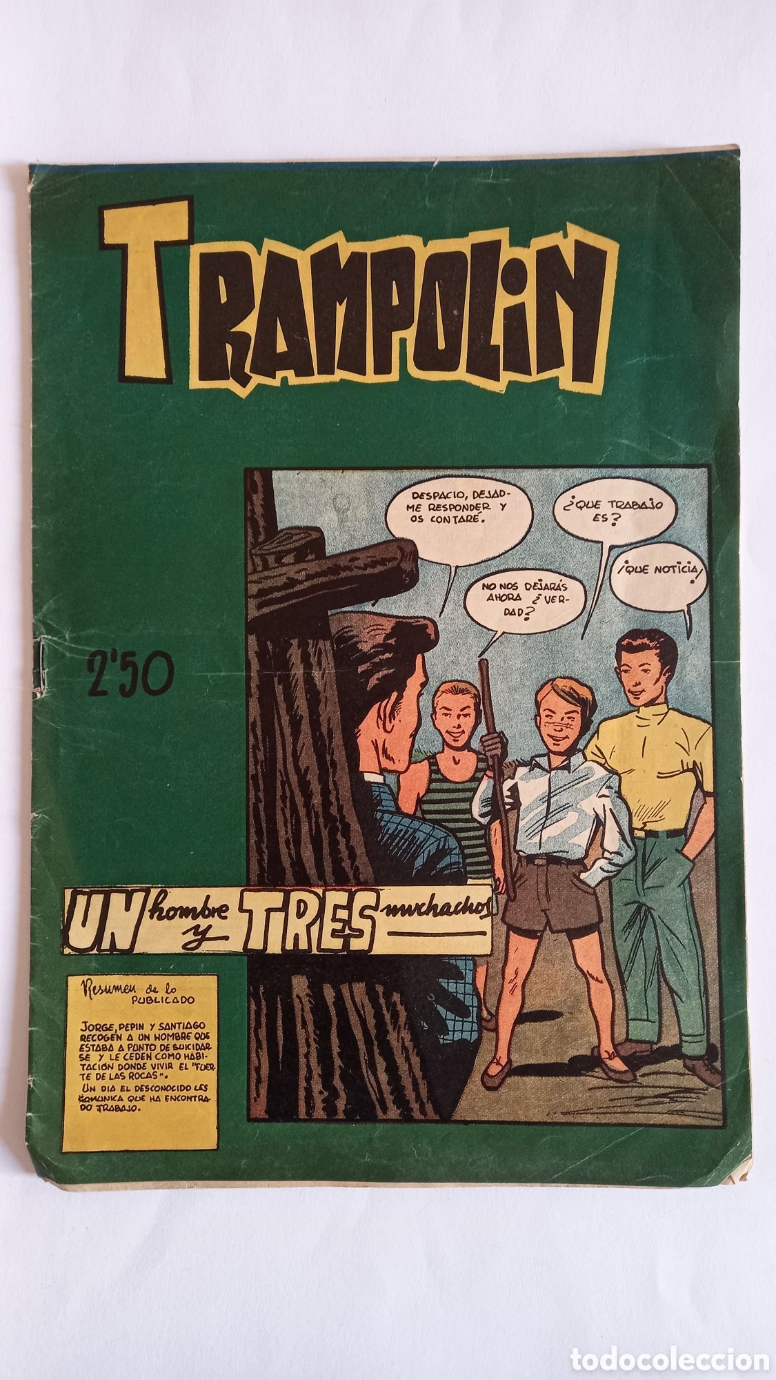Tebeos: TRAMPOLIN N&ordm; 140. Accion Cat&oacute;lica. 1958 - Foto 1
