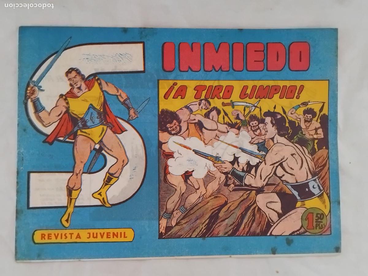 Tebeos: SINMIEDO N&ordm; 13. A TIRO LIMPIO. EDICIONES ACROPOLIS 1963. ORIGINAL. - Foto 1