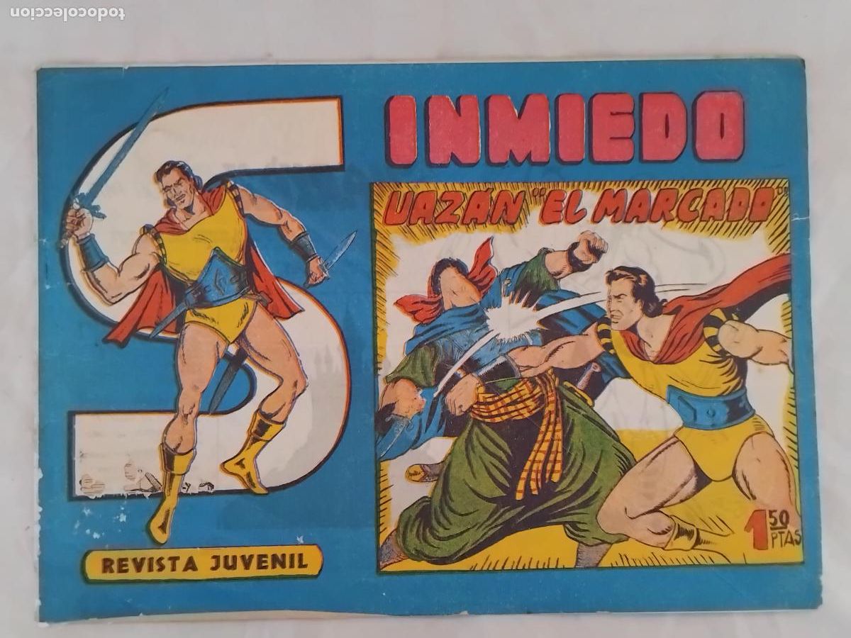 Tebeos: SINMIEDO N&ordm; 13.UAZAN EL MARCADO. EDICIONES ACROPOLIS 1963. ORIGINAL. - Foto 1
