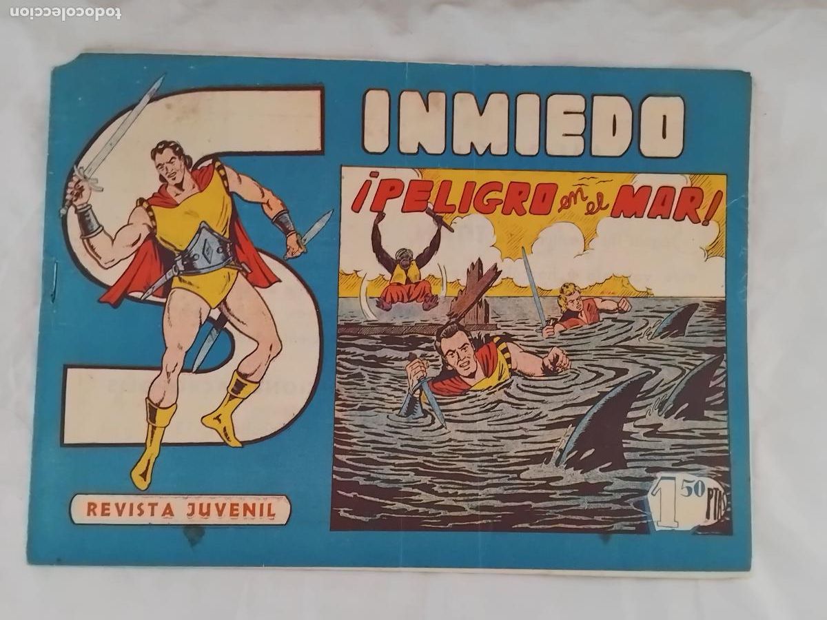 Tebeos: SINMIEDO N&ordm; 8. .PELIGRO EN EL MAR. EDICIONES ACROPOLIS 1963. ORIGINAL. - Foto 1