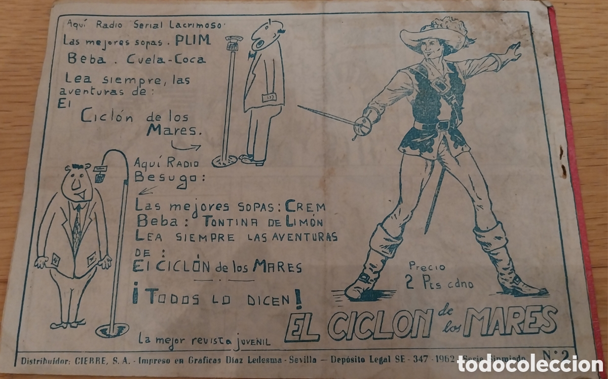 Tebeos: 1962-Tebeo El Gran Heleno - n&ordm;2 La muerte de Sarko - Foto 2