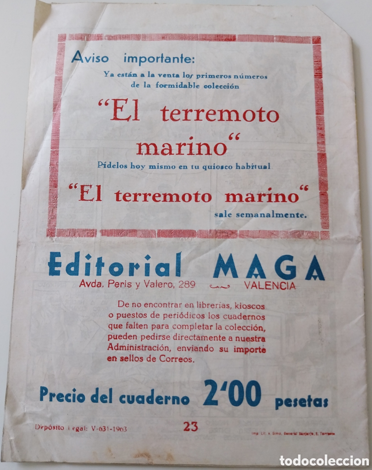 Tebeos: Tebeo 1963 El Defensor Negro - Emboscada n&ordm; 23 - Foto 2