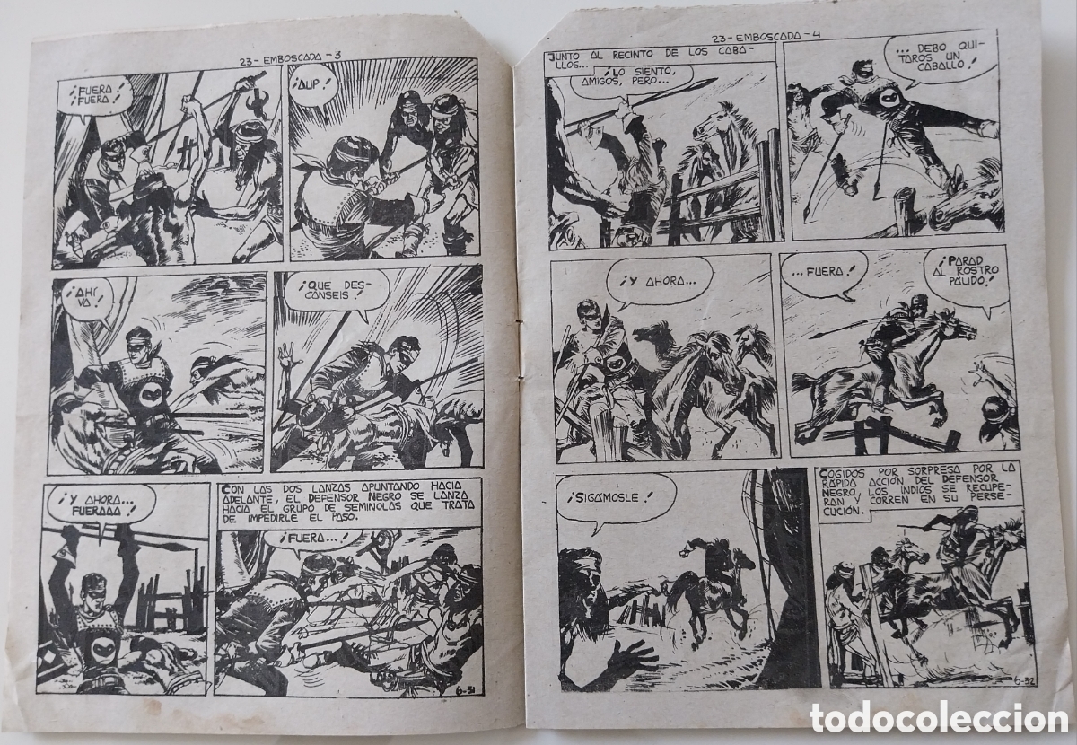 Tebeos: Tebeo 1963 El Defensor Negro - Emboscada n&ordm; 23 - Foto 4