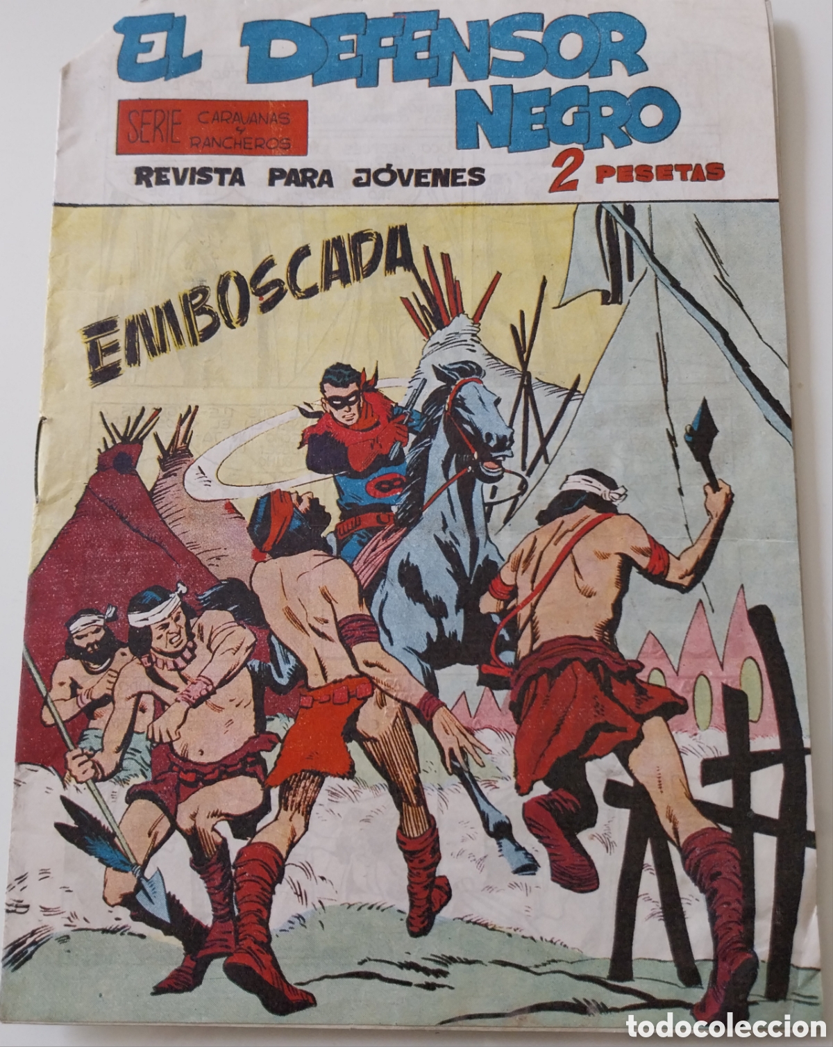 Tebeos: Tebeo 1963 El Defensor Negro - Emboscada n&ordm; 23 - Foto 1