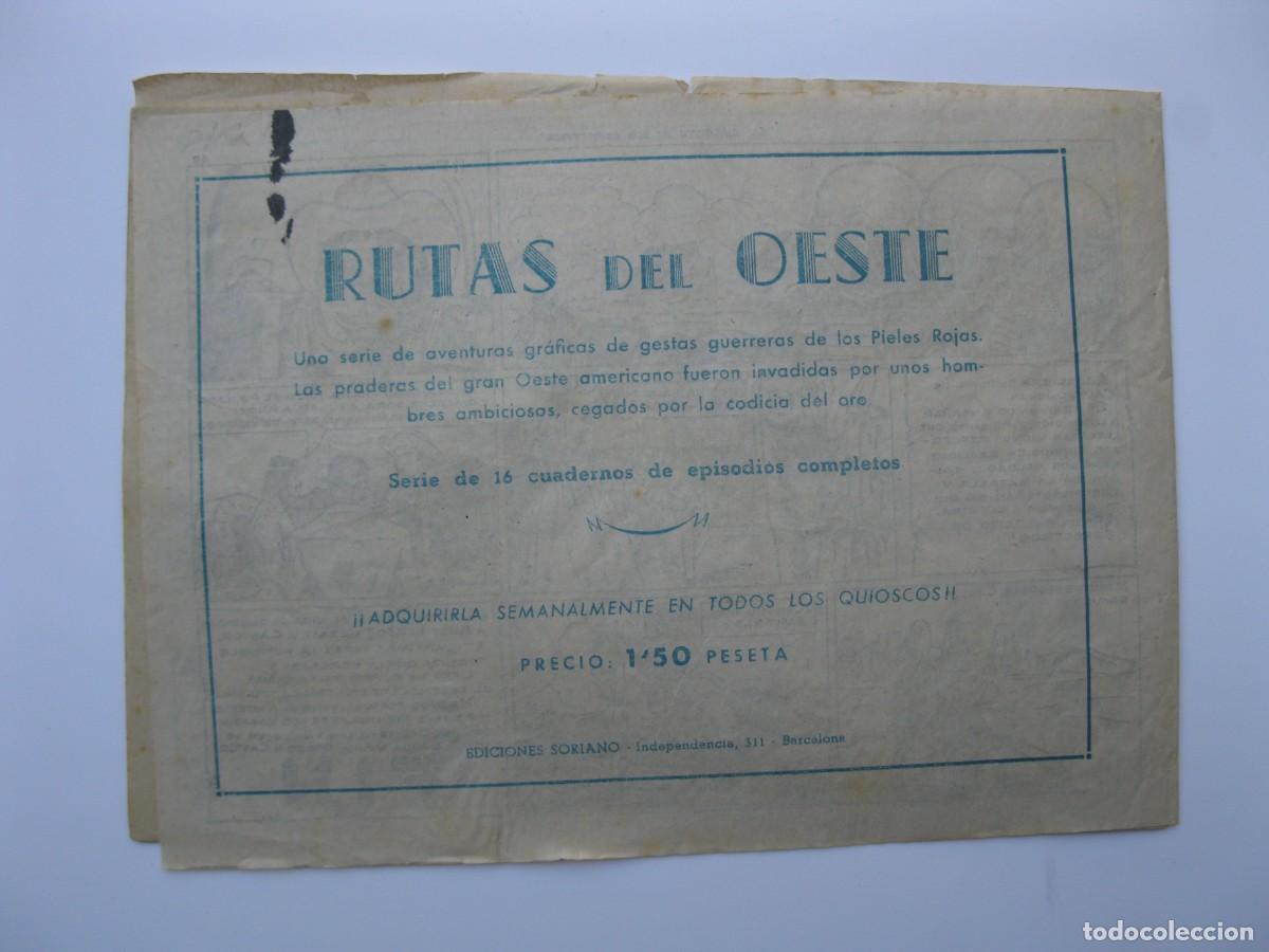 Tebeos: RUTAS DEL OESTE - N&ordm; 3 - EL EJ&Eacute;RCITO DE LOS ESPECTROS - ORIGINAL - EDICIONES SORIANO. - Foto 3