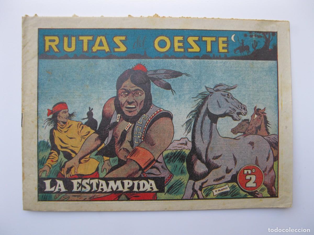 Tebeos: RUTAS DEL OESTE - N&ordm; 2 - LA ESTAMPIDA - ORIGINAL - EDICIONES SORIANO. - Foto 1