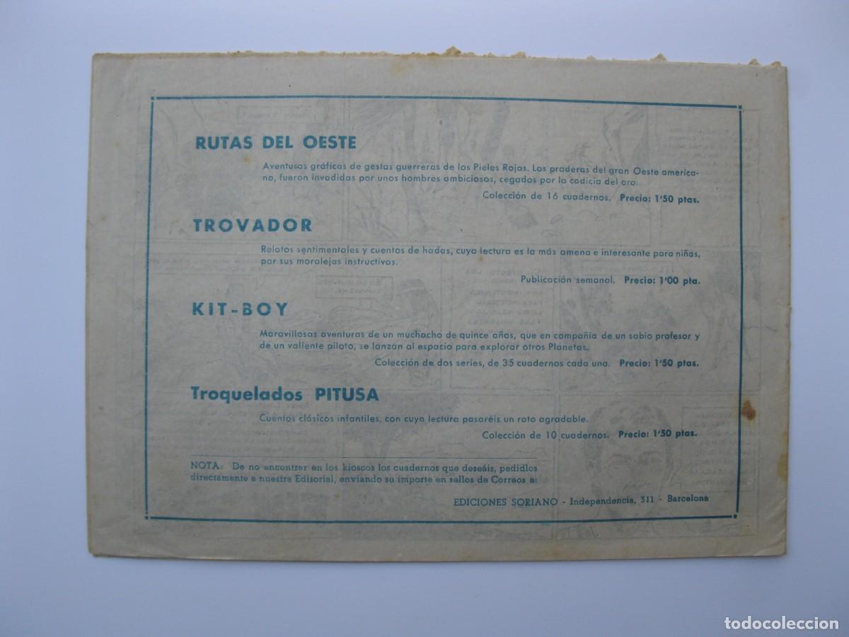 Tebeos: RUTAS DEL OESTE - N&ordm; 2 - LA ESTAMPIDA - ORIGINAL - EDICIONES SORIANO. - Foto 3