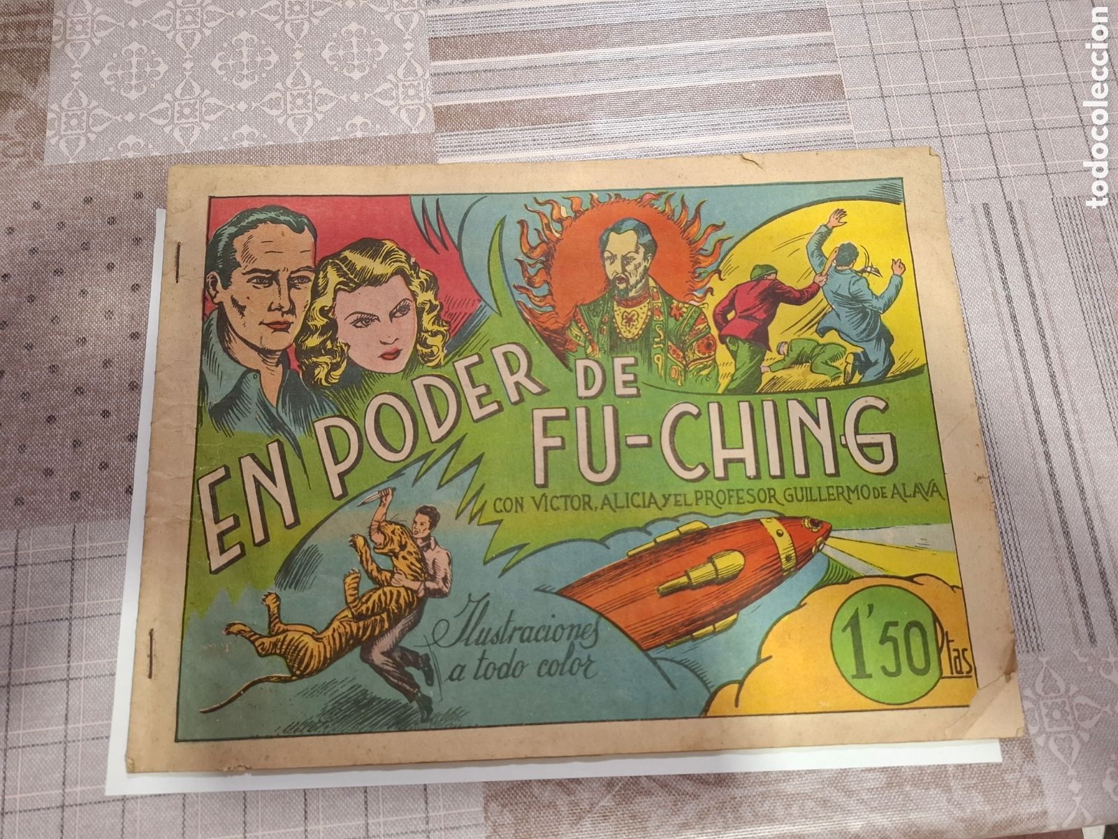 Tebeos: En poder de Fu-Ching, con Victor, Alicia y el profesor Guillermo de &Aacute;lava - Foto 1