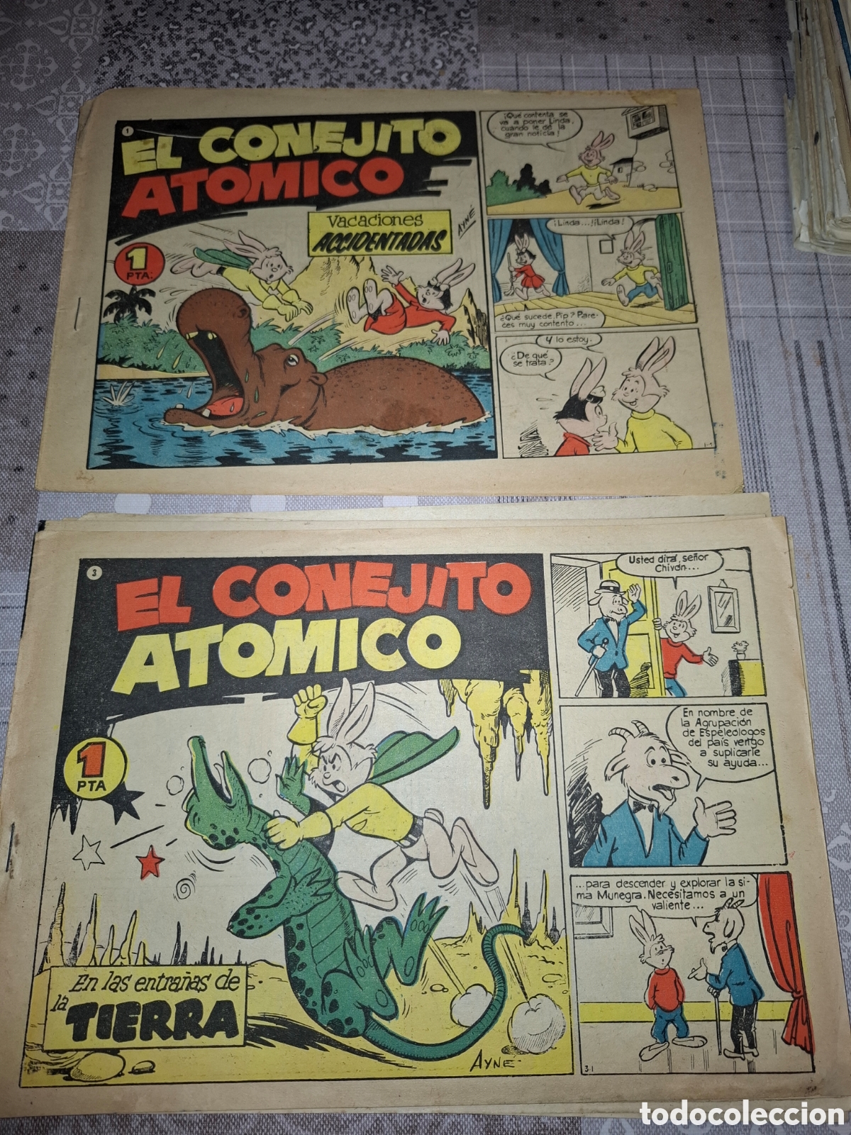 Tebeos: El conejito at&oacute;mico, lote de 7 diferentes de los 8 que son - Foto 2