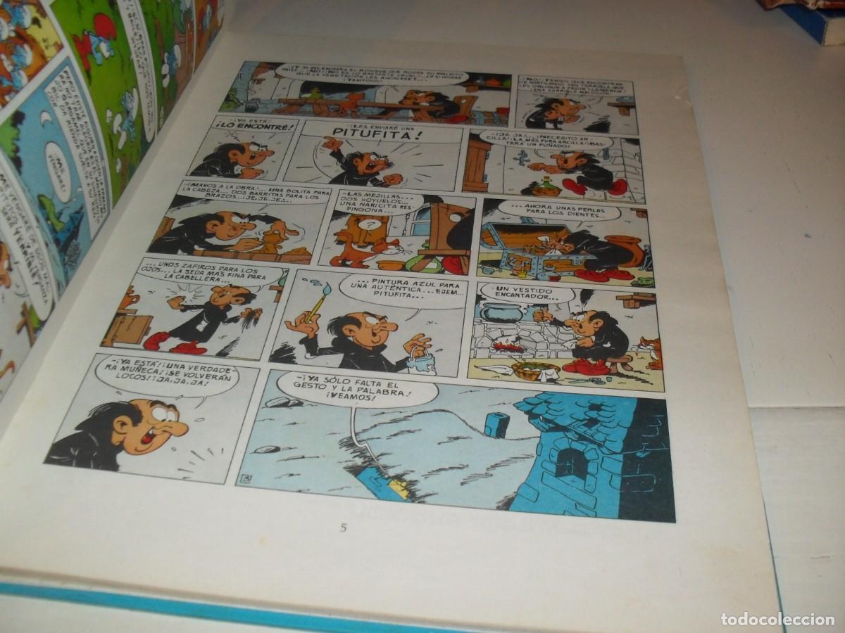 Tebeos: COMICS ARGOS LOS PITUFOS:LA PITUFiTA Y EL HAMBRE DE LOS PITUFOS.A&Ntilde;O 1969 - Foto 2