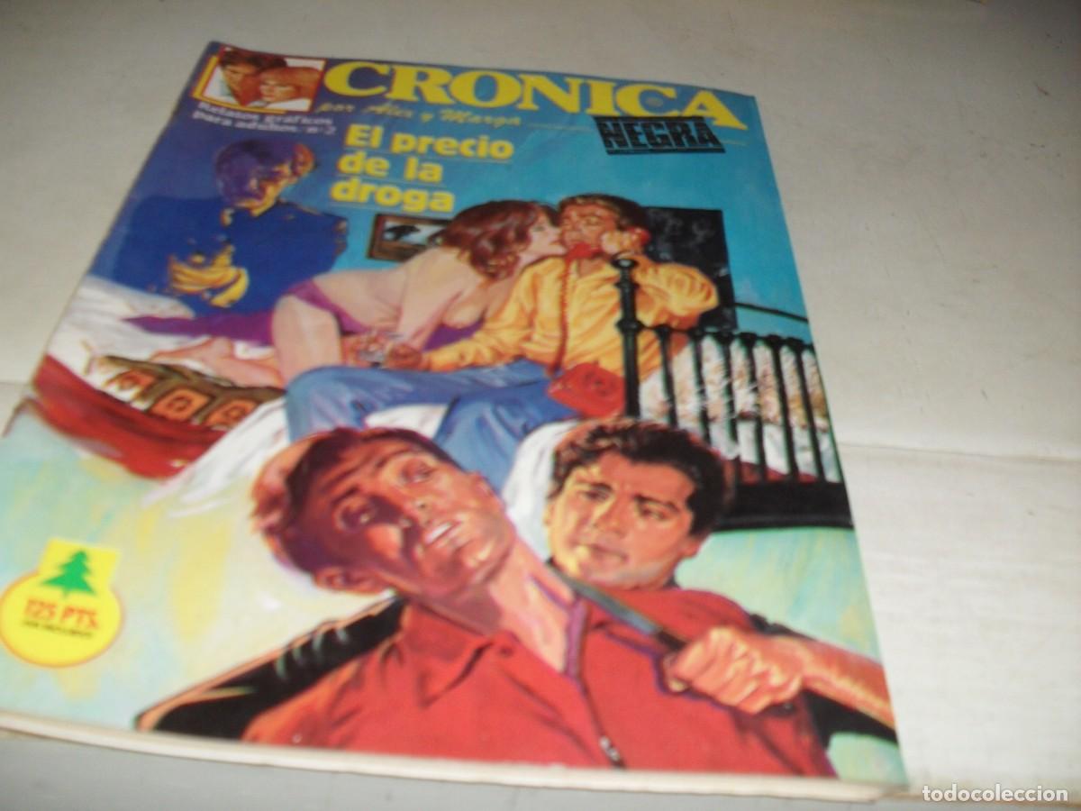 Tebeos: CRONICA NEGRA N&ordm; 2 EL PRECIO DE LA DROGA ,(DE 18).SUOMI,1987 - Foto 1