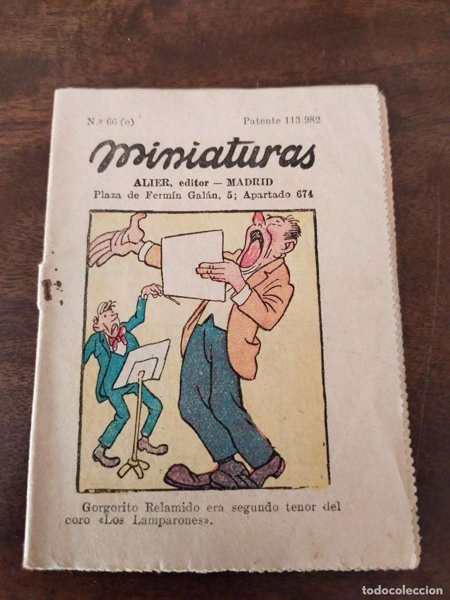 Tebeos: Miniaturas N&deg; 66. Alier editor Madrid. - Foto 1