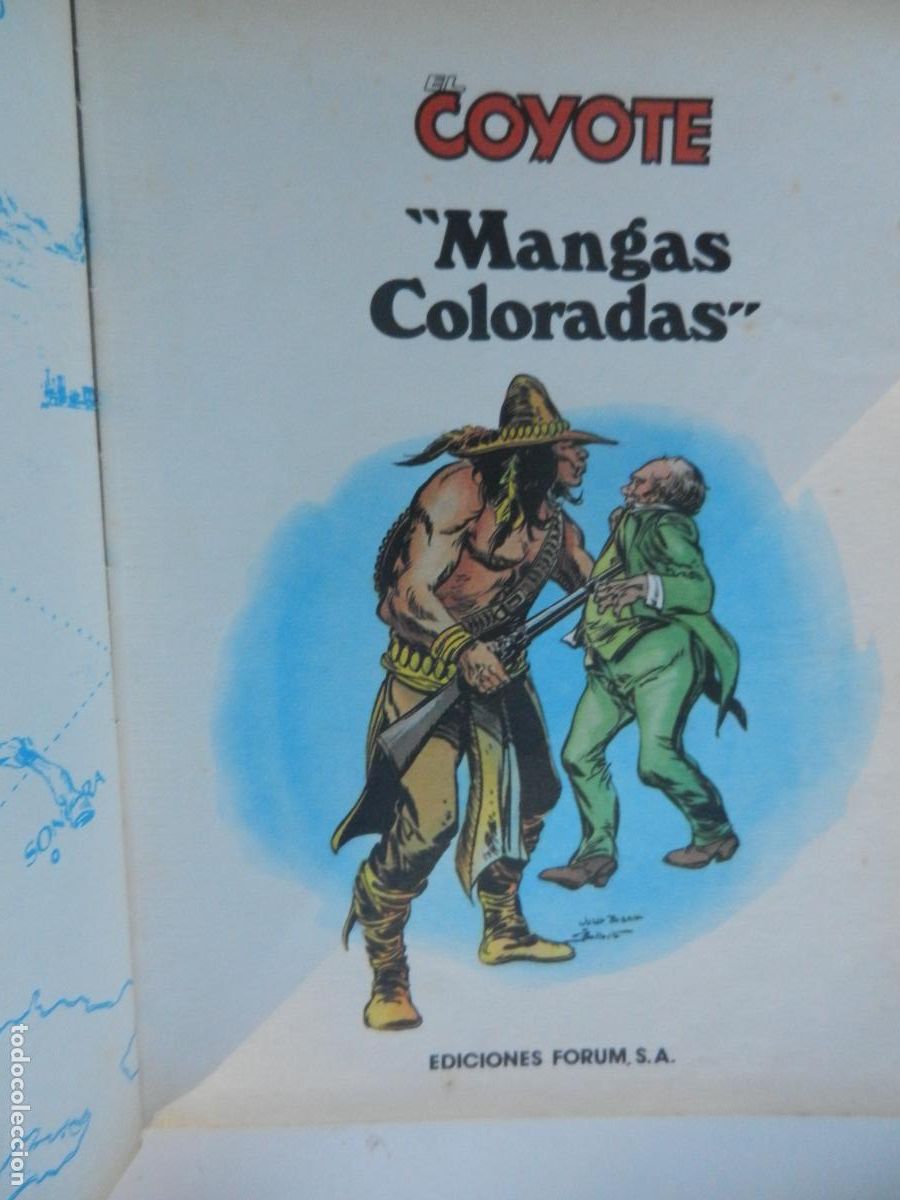 Tebeos: EL COYOTE - MANGAS COLORADAS - EDICIONES FORUM -1983 - Foto 2