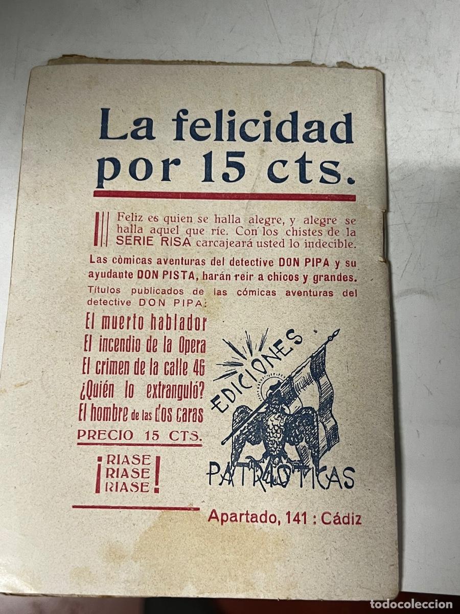 Tebeos: SERIE RISA. AVENTURAS DE DON PIPA. EL INCENDIO DE LA OPERA. EDICIONES PATRIOTICAS - Foto 7