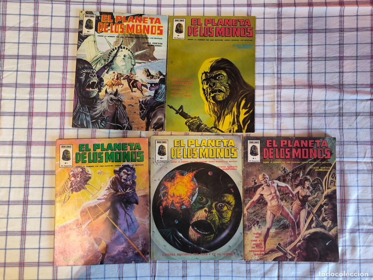 Tebeos: EL PLANETA DE LOS SIMIOS Lote de 5 vols Mundi Comics - Foto 1