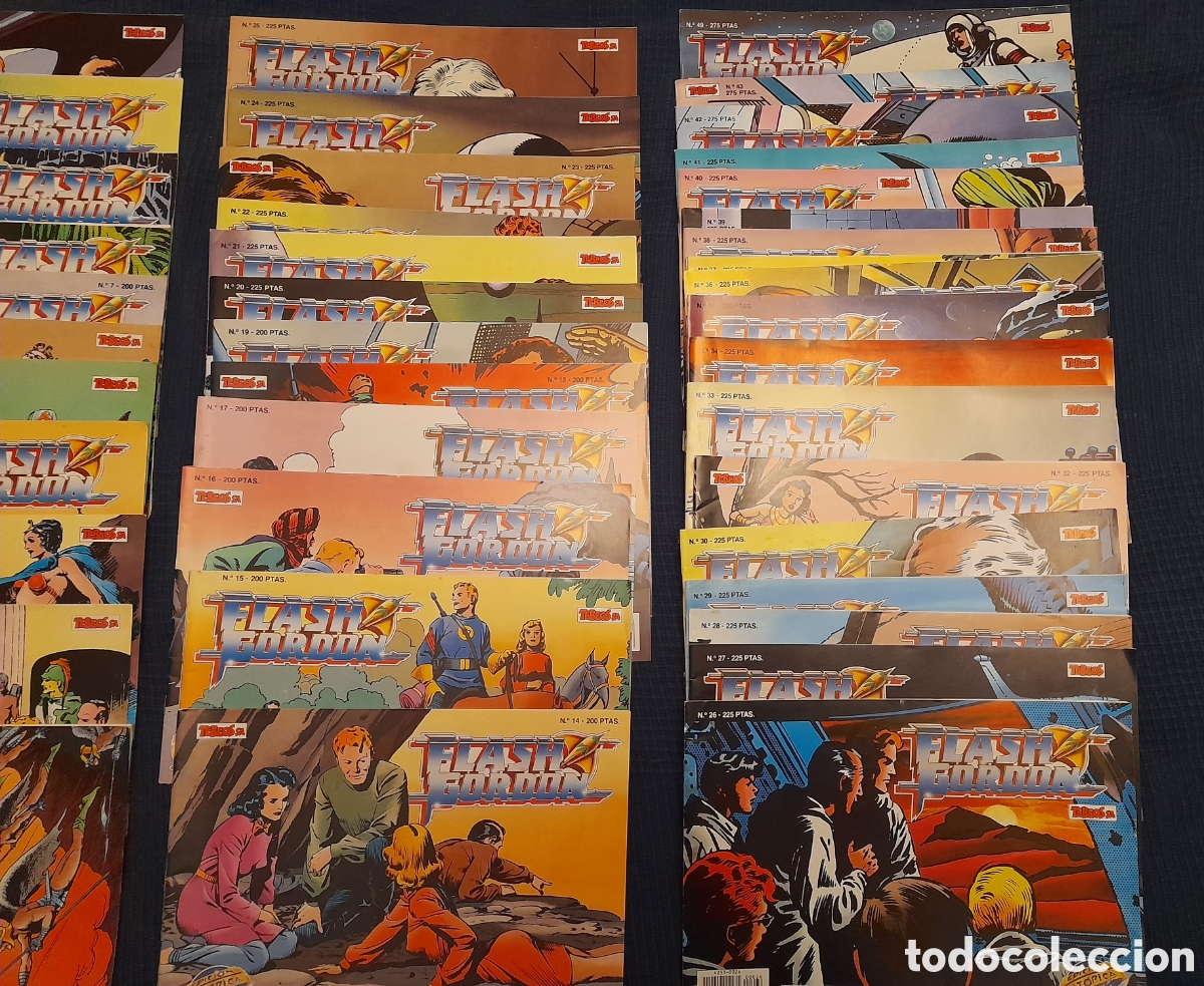 Tebeos: Lote de 46 c&oacute;mics Flash Gordon - Foto 4